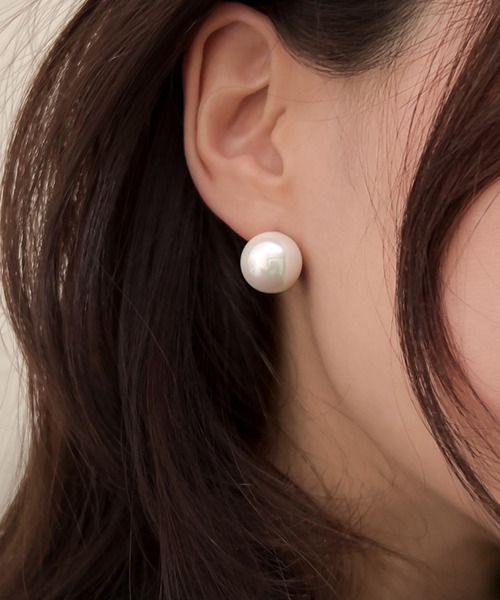 VIBGYOR(ヴィブジョー)の「FReePLACe/シンプル パール ピアス R0132(ピアス(両耳用)・レディース・その他4/その他1/その他2/その他3/その他5・FREE)」の2枚目の写真