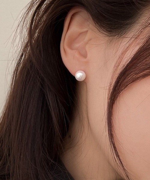VIBGYOR(ヴィブジョー)の「FReePLACe/シンプル パール ピアス R0132(ピアス(両耳用)・レディース・その他4/その他1/その他2/その他3/その他5・FREE)」の4枚目の写真