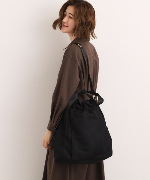 grove(グローブ)の「3WAY多機能トート(トートバッグ・レディース・ブラック/ダークグレー/ライトベージュ・00)」の4枚目の写真