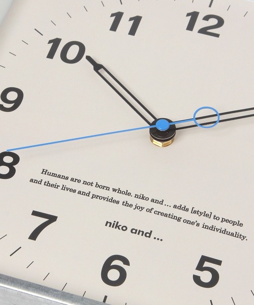 niko and...（ニコアンド）の「オリジナル スクエアウォールクロック（掛け時計・レディース・ブラック/その他1・0）」の15枚目の写真