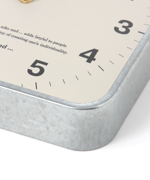 niko and...（ニコアンド）の「オリジナル スクエアウォールクロック（掛け時計・レディース・ブラック/その他1・0）」の14枚目の写真