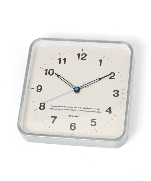 niko and...（ニコアンド）の「オリジナル スクエアウォールクロック（掛け時計・レディース・ブラック/その他1・0）」の10枚目の写真