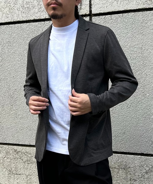 VENCEEXCHANGE（ヴァンスエクスチェンジ）の「ストレッチテーラードジャケット（テーラードジャケット・メンズ・ダークブラウン/ネイビー/グレー・S/M/L）」の7枚目の写真