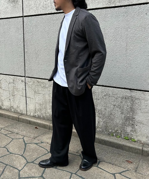VENCEEXCHANGE（ヴァンスエクスチェンジ）の「ストレッチテーラードジャケット（テーラードジャケット・メンズ・ダークブラウン/ネイビー/グレー・S/M/L）」の12枚目の写真