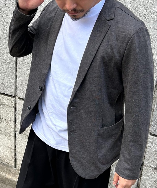 VENCEEXCHANGE（ヴァンスエクスチェンジ）の「ストレッチテーラードジャケット（テーラードジャケット・メンズ・ダークブラウン/ネイビー/グレー・S/M/L）」の9枚目の写真