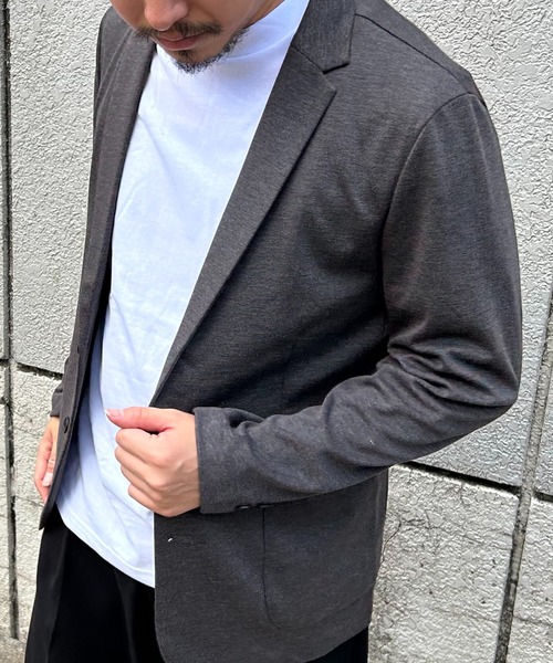 VENCEEXCHANGE（ヴァンスエクスチェンジ）の「ストレッチテーラードジャケット（テーラードジャケット・メンズ・ダークブラウン/ネイビー/グレー・S/M/L）」の10枚目の写真