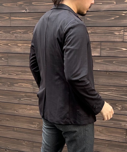 VENCEEXCHANGE（ヴァンスエクスチェンジ）の「ストレッチテーラードジャケット（テーラードジャケット・メンズ・ダークブラウン/ネイビー/グレー・S/M/L）」の17枚目の写真