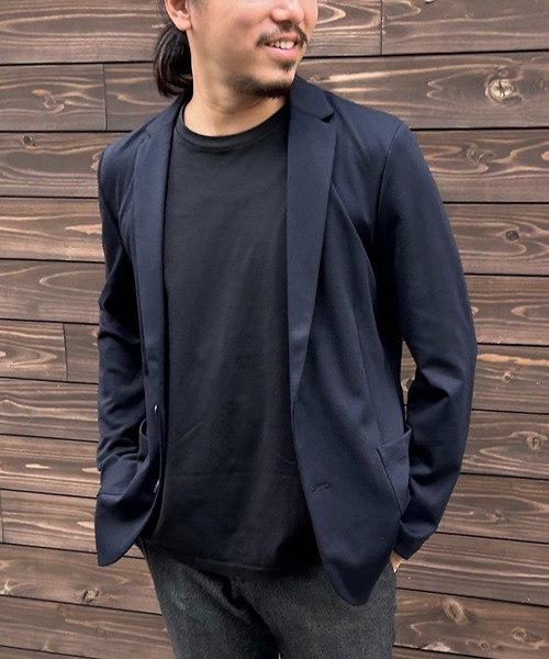 VENCEEXCHANGE（ヴァンスエクスチェンジ）の「ストレッチテーラードジャケット（テーラードジャケット・メンズ・ダークブラウン/ネイビー/グレー・S/M/L）」の19枚目の写真