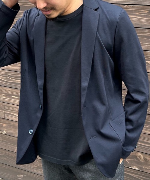 VENCEEXCHANGE（ヴァンスエクスチェンジ）の「ストレッチテーラードジャケット（テーラードジャケット・メンズ・ダークブラウン/ネイビー/グレー・S/M/L）」の21枚目の写真