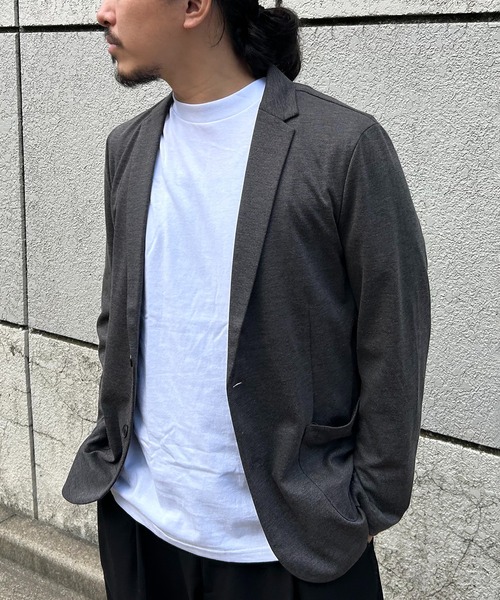 VENCEEXCHANGE（ヴァンスエクスチェンジ）の「ストレッチテーラードジャケット（テーラードジャケット・メンズ・ダークブラウン/ネイビー/グレー・S/M/L）」の6枚目の写真