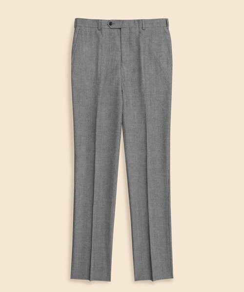 BROOKS BROTHERS（ブルックスブラザーズ）の「ウール　サキソニー　グレンチェック　プレーンフロント　トラウザーズ　Classic（スラックス・メンズ・ブラック・30inch/31inch/32inch/33inch/34inch/35inch/36inch/37inch/29inch）」の4枚目の写真