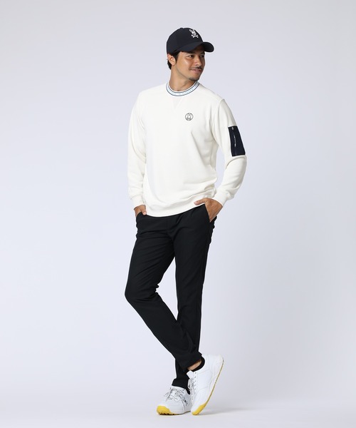 Psycho Bunny（サイコバニー）の「[GOLF]アウトラインバニー クルーネックスウェットプルオーバー（スウェット・メンズ・ホワイト/ライトグレー/ブラック・MEDIUM/X-LARGE/LARGE）」の6枚目の写真
