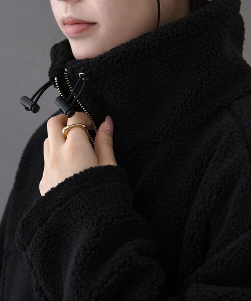 FORK&SPOON スタンドカラーボアブルゾン（ブルゾン）｜FORK&SPOON