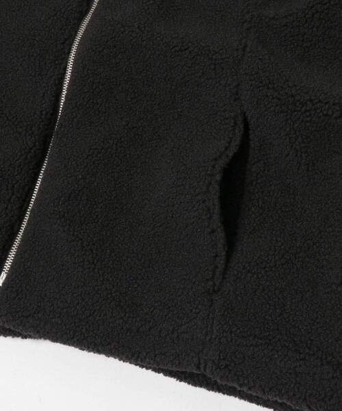 FORK&SPOON（フォークアンドスプーン）の「FORK&SPOON　スタンドカラーボアブルゾン（ブルゾン・レディース・ブラック/ベージュ・1）」の10枚目の写真