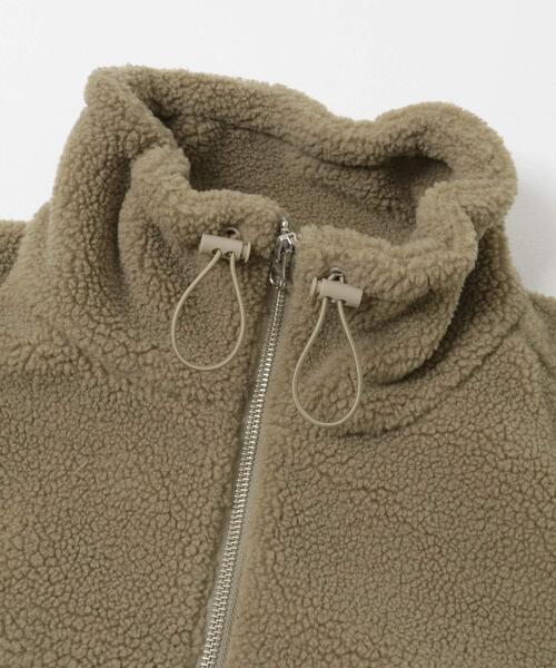 FORK&SPOON（フォークアンドスプーン）の「FORK&SPOON　スタンドカラーボアブルゾン（ブルゾン・レディース・ブラック/ベージュ・1）」の19枚目の写真