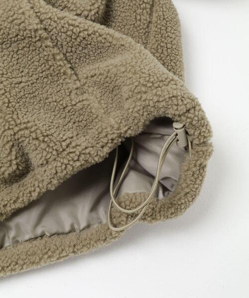 FORK&SPOON（フォークアンドスプーン）の「FORK&SPOON　スタンドカラーボアブルゾン（ブルゾン・レディース・ブラック/ベージュ・1）」の20枚目の写真