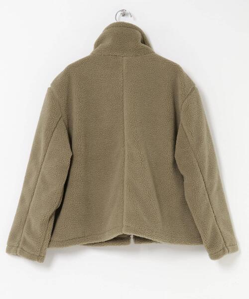 FORK&SPOON（フォークアンドスプーン）の「FORK&SPOON　スタンドカラーボアブルゾン（ブルゾン・レディース・ブラック/ベージュ・1）」の22枚目の写真