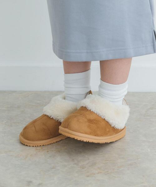 URBAN RESEARCH DOORS（アーバンリサーチドアーズ）の「ショートムートンブーツ(KIDS)（スニーカー・キッズ・ブラウン/ベージュ・20/21/22/18/19）」の6枚目の写真