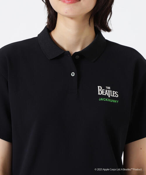 Jack Bunny!!（ジャックバニー）の「【Jack Bunny!!】【The BEATLES ×Jack Bunny!!】メッシュ天竺 半袖ポロシャツ（ポロシャツ・レディース・ブラック/ホワイト/グリーン・SMALL/MEDIUM/LARGE）」の19枚目の写真