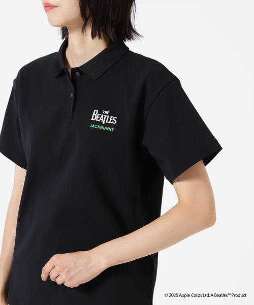 Jack Bunny!!（ジャックバニー）の「【Jack Bunny!!】【The BEATLES ×Jack Bunny!!】メッシュ天竺 半袖ポロシャツ（ポロシャツ・レディース・ブラック/ホワイト/グリーン・SMALL/MEDIUM/LARGE）」の20枚目の写真