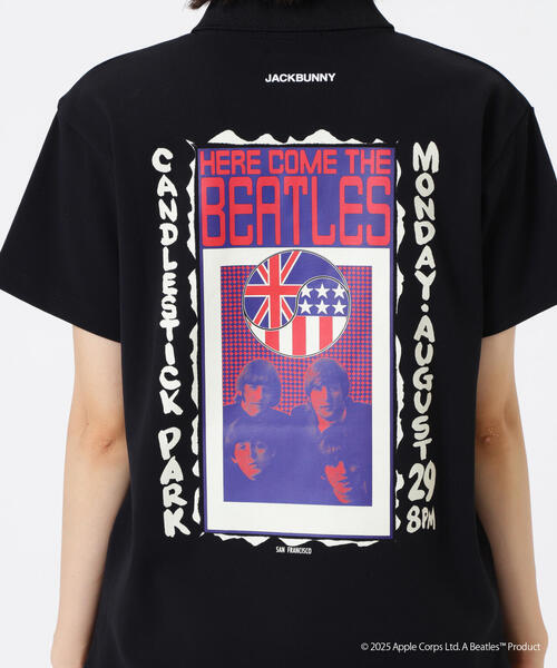 Jack Bunny!!（ジャックバニー）の「【Jack Bunny!!】【The BEATLES ×Jack Bunny!!】メッシュ天竺 半袖ポロシャツ（ポロシャツ・レディース・ブラック/ホワイト/グリーン・SMALL/MEDIUM/LARGE）」の22枚目の写真