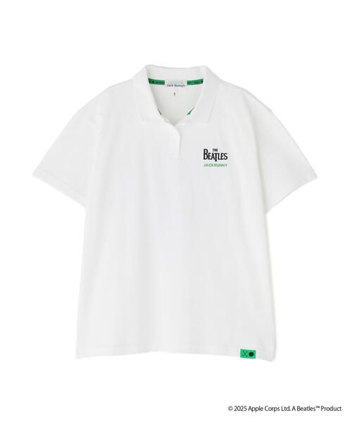 Jack Bunny!!（ジャックバニー）の「【Jack Bunny!!】【The BEATLES ×Jack Bunny!!】メッシュ天竺 半袖ポロシャツ（ポロシャツ・レディース・ブラック/ホワイト/グリーン・SMALL/MEDIUM/LARGE）」の4枚目の写真