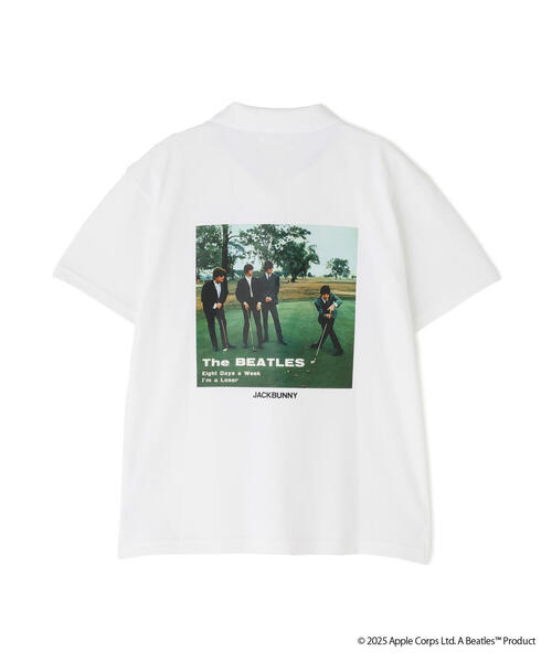 Jack Bunny!!（ジャックバニー）の「【Jack Bunny!!】【The BEATLES ×Jack Bunny!!】メッシュ天竺 半袖ポロシャツ（ポロシャツ・レディース・ブラック/ホワイト/グリーン・SMALL/MEDIUM/LARGE）」の5枚目の写真