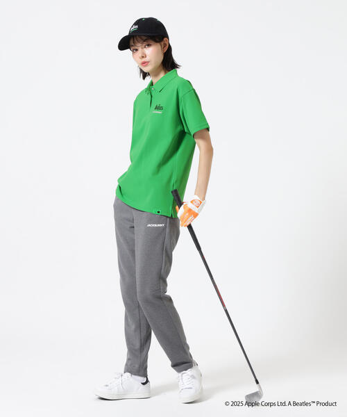 Jack Bunny!!（ジャックバニー）の「【Jack Bunny!!】【The BEATLES ×Jack Bunny!!】メッシュ天竺 半袖ポロシャツ（ポロシャツ・レディース・ブラック/ホワイト/グリーン・SMALL/MEDIUM/LARGE）」の7枚目の写真