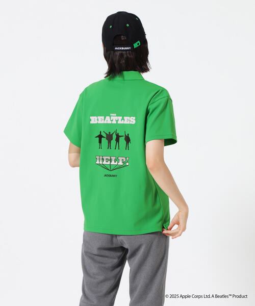 Jack Bunny!!（ジャックバニー）の「【Jack Bunny!!】【The BEATLES ×Jack Bunny!!】メッシュ天竺 半袖ポロシャツ（ポロシャツ・レディース・ブラック/ホワイト/グリーン・SMALL/MEDIUM/LARGE）」の10枚目の写真