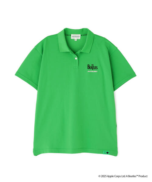 Jack Bunny!!（ジャックバニー）の「【Jack Bunny!!】【The BEATLES ×Jack Bunny!!】メッシュ天竺 半袖ポロシャツ（ポロシャツ・レディース・ブラック/ホワイト/グリーン・SMALL/MEDIUM/LARGE）」の11枚目の写真