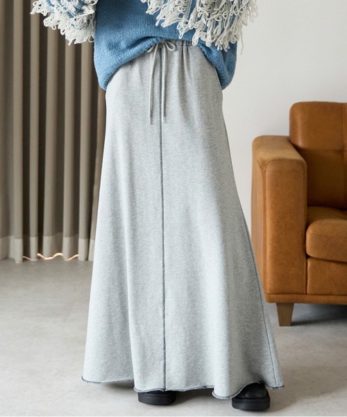 pocket（ポケット）の「【ZOZO先行発売】配色ステッチスウェットロングスカート（スカート・レディース・チャコールグレー/杢グレー・FREE）」の17枚目の写真
