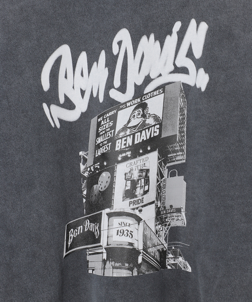BEN DAVIS(ベンデイビス)の「【BEN DAVIS / ベンデイビス】BILLBOARD FADED CREW(スウェット・メンズ・カーキ/ブラック・LARGE/MEDIUM)」の18枚目の写真