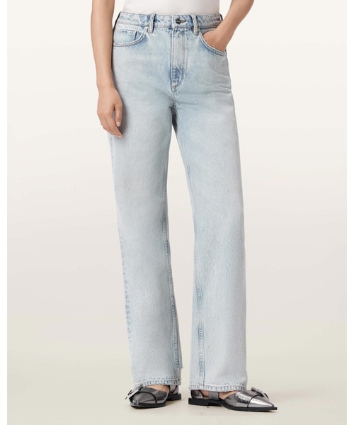 ALLSAINTS（オールセインツ）の「BROOKLYN STRAIGHT LEG JEANS | BROOKLYN ストレート レッグ ジーンズ（デニムパンツ・レディース・ブルー系その他・24/25/27/26）」の2枚目の写真