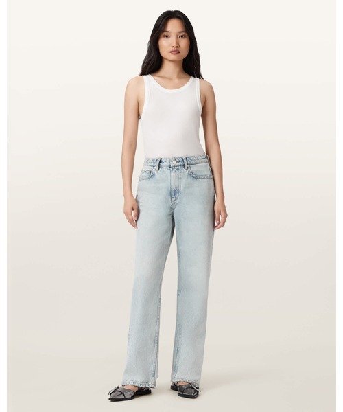 ALLSAINTS（オールセインツ）の「BROOKLYN STRAIGHT LEG JEANS | BROOKLYN ストレート レッグ ジーンズ（デニムパンツ・レディース・ブルー系その他・24/25/27/26）」の4枚目の写真