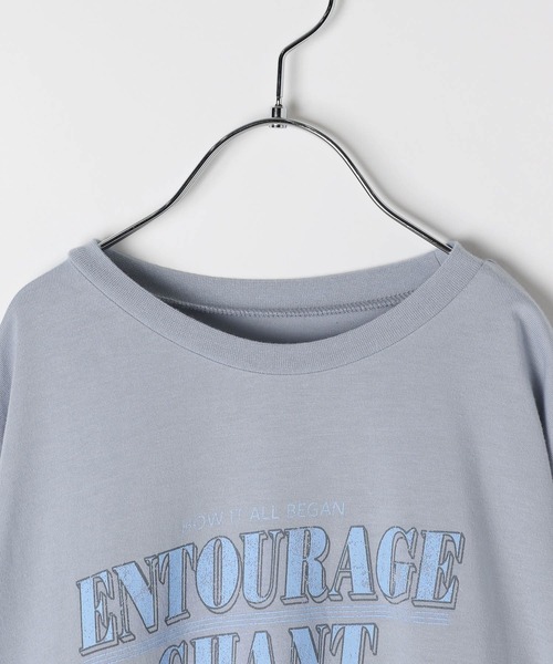 GLOBAL WORK(グローバルワーク)の「ロゴドッキングチュニック/599758(Tシャツ/カットソー・キッズ・アイボリー/サックスブルー/チャコールグレー・130cm/140cm/150cm/160cm)」の19枚目の写真