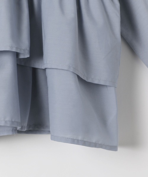 GLOBAL WORK(グローバルワーク)の「ロゴドッキングチュニック/599758(Tシャツ/カットソー・キッズ・アイボリー/サックスブルー/チャコールグレー・130cm/140cm/150cm/160cm)」の22枚目の写真