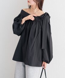 mystic | 肩リボンオフショルブラウス(シャツ/ブラウス)