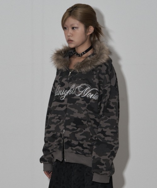 A'GEM/9 × .kom 『MIDNIGHT MOVE/ミッドナイトムーブ』camo hair zip