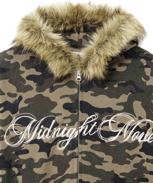 A'GEM/9 × .kom 『MIDNIGHT MOVE/ミッドナイトムーブ』camo hair zip