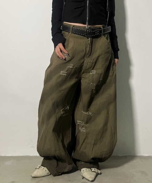 A'GEM/9 × .kom 『.KOM/ドットケーオーエム』 Camo Distressed Cargo
