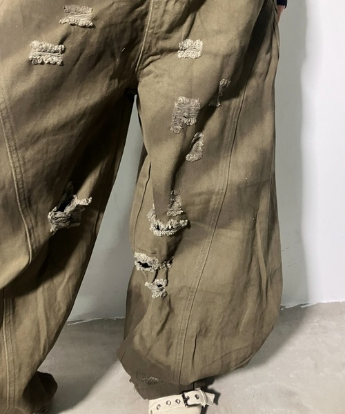 A'GEM/9 × .kom 『.KOM/ドットケーオーエム』 Camo Distressed Cargo