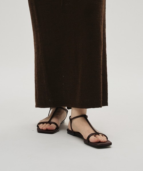 TODAYFUL(トゥデイフル)の「Satin Strap Sandals(サンダル・レディース・キナリ/チョコ/グリーン系その他・36inch/38inch/37inch)」の7枚目の写真