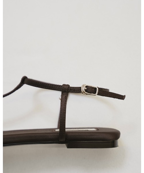 TODAYFUL(トゥデイフル)の「Satin Strap Sandals(サンダル・レディース・キナリ/チョコ/グリーン系その他・36inch/38inch/37inch)」の12枚目の写真