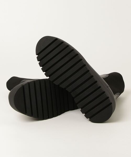 CORSO ROMA，9（コルソローマ）の「CORSO ROMA 9 Side gore rib knit boots コルソローマ サイドゴア リブニット ブーツ ブーツ（ブーツ・レディース・ブラック・38/39/37/36）」の15枚目の写真