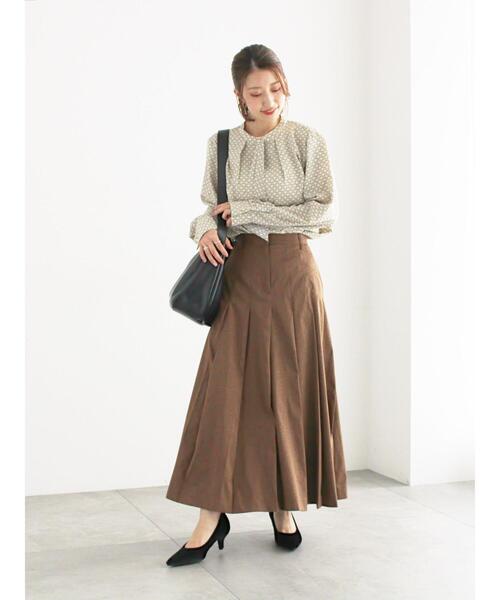 Te chichi(テチチ)の「チェックアソートロングプリーツスカート(スカート・レディース・ブラック/レッド/ブラウン/ネイビー・F)」の10枚目の写真