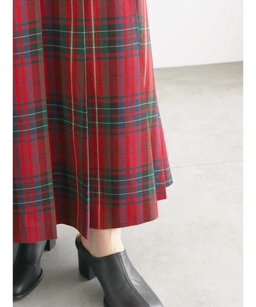 Te chichi(テチチ)の「チェックアソートロングプリーツスカート(スカート・レディース・ブラック/レッド/ブラウン/ネイビー・F)」の21枚目の写真