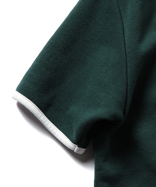 BEAMS PLUS（ビームスプラス）の「BEAMS PLUS / ヘンリーネック スウェット（スウェット・メンズ・グリーン/ネイビー・SMALL/LARGE/X-LARGE/MEDIUM）」の4枚目の写真