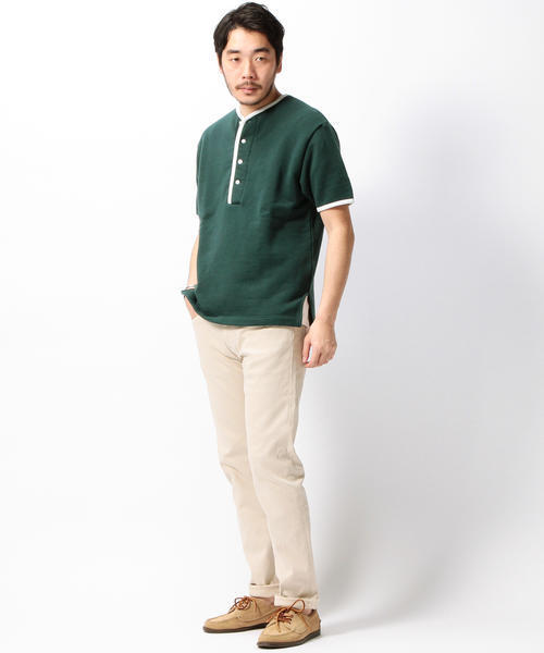 BEAMS PLUS（ビームスプラス）の「BEAMS PLUS / ヘンリーネック スウェット（スウェット・メンズ・グリーン/ネイビー・SMALL/LARGE/X-LARGE/MEDIUM）」の7枚目の写真