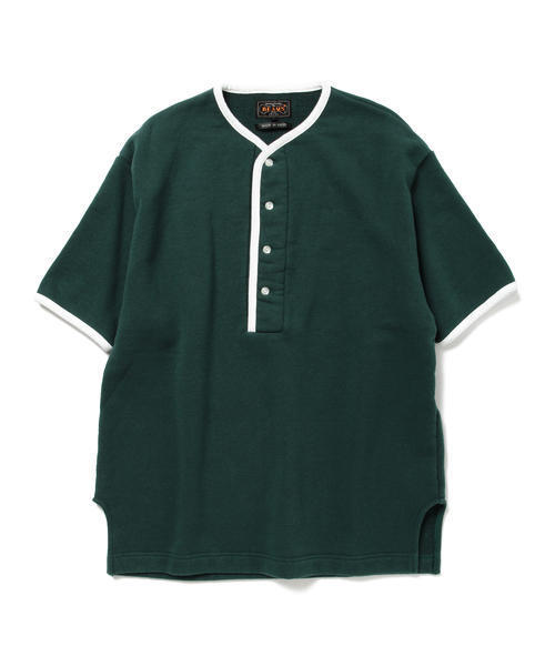 BEAMS PLUS（ビームスプラス）の「BEAMS PLUS / ヘンリーネック スウェット（スウェット・メンズ・グリーン/ネイビー・SMALL/LARGE/X-LARGE/MEDIUM）」の9枚目の写真