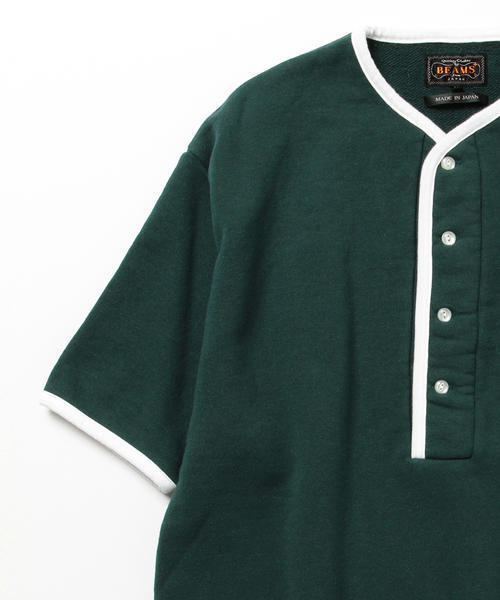 BEAMS PLUS（ビームスプラス）の「BEAMS PLUS / ヘンリーネック スウェット（スウェット・メンズ・グリーン/ネイビー・SMALL/LARGE/X-LARGE/MEDIUM）」の11枚目の写真